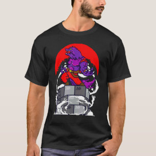 T-shirt Retro Gamer 8 bits Werewolf Howling Moon Wolf Man