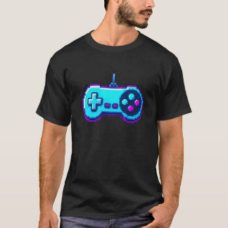 T-shirt Retro Gaming Pixel Controller