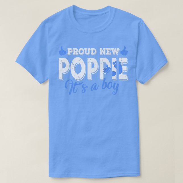 T-shirt Rétro Genre Révéler Fier Nouveau Poppie C'est un g (Design devant)