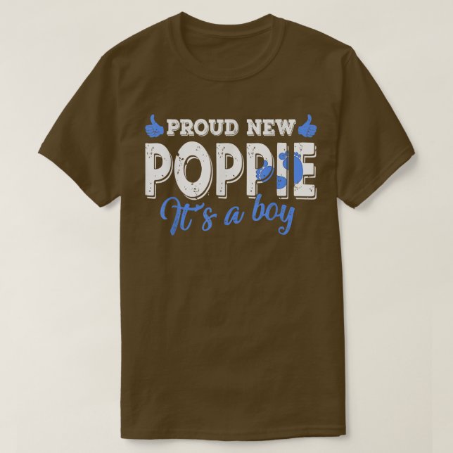T-shirt Rétro Genre Révéler Fière Nouveau Poppie C'est un  (Design devant)