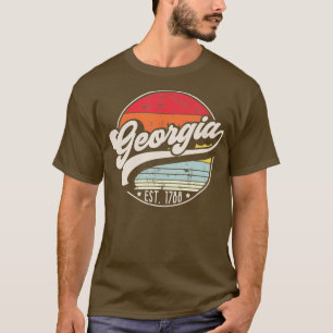 T-shirt Retro Georgia Accueil Etat GA Cool les années 70 S