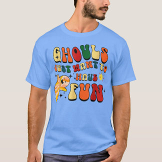 T-shirt Retro Ghouls veut juste s'amuser Halloween Boo G