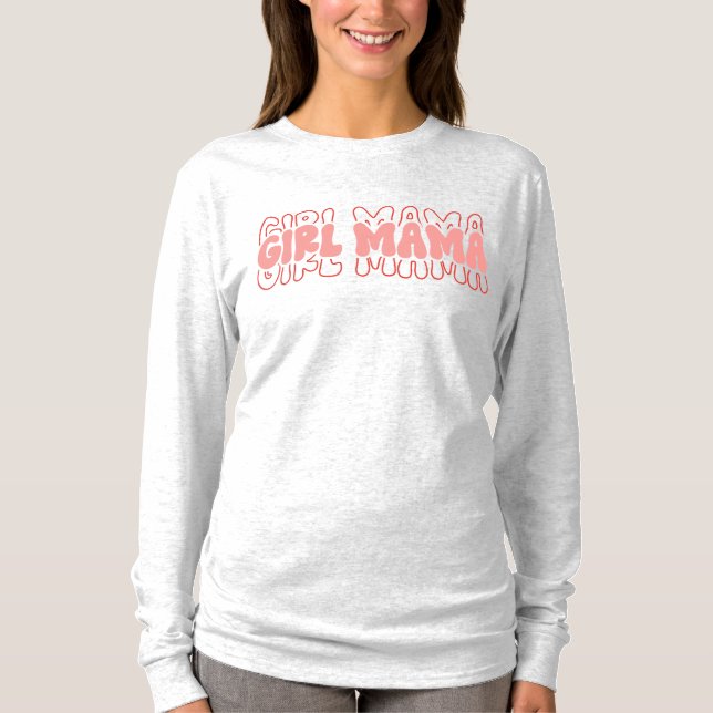T-shirt Retro Girl Mama (Devant)