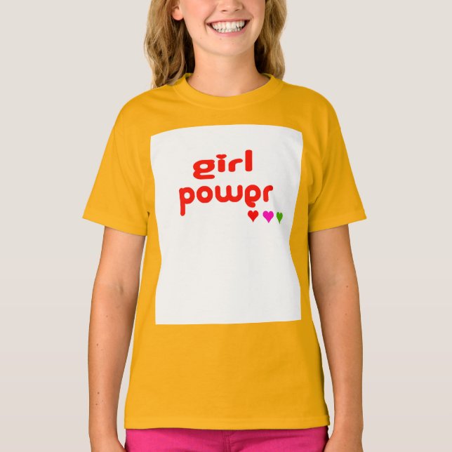 T-shirt Retro Girl Power (Devant)