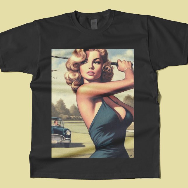 T-shirt Retro Golf Girl (Créateur téléchargé)