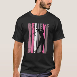 T-shirt Retro Golfing Femmes Kid Golfer Joue Loves Golf C