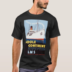 T-shirt rétro Goole au continent