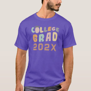 T-shirt Rétro Graduation 2024 Purple Custom