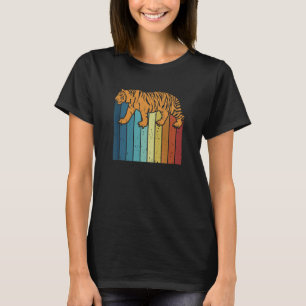 T-shirt Rétro grand roi des félins Tigre Chat sauvage Tigr