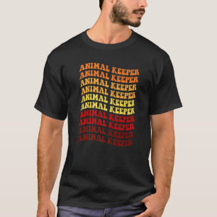 T-shirt Retro Graphic Animal Keeper Zoo Keeper Animal Love