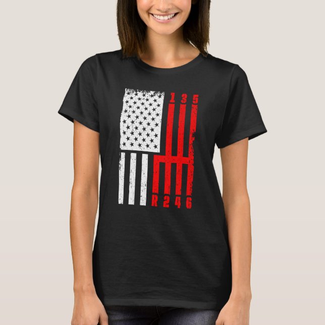 T-shirt Retro Graphic Car Car Mechanic Vehicle Technician  (Devant)