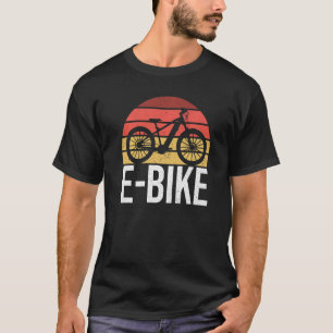 T-shirt Retro Graphic E Vélo VTT Vélo E Vélo