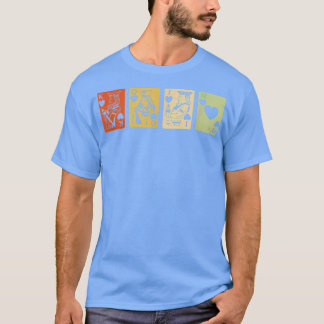 T-shirt Retro Graphisme Jeux Carte Jeux Dice Jeu Nig
