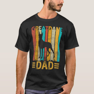 T-shirt Retro Great Dane Papa Chien Vintage Papa Fête des