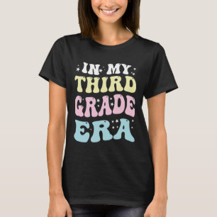 T-shirt Rétro Groovy Retour à l'école À l'ère de ma troisi
