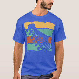 T-shirt Rétro Guitar Musician Bass Guitarist Guitar Player