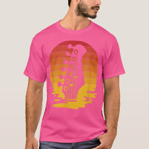 T-shirt Rétro Guitar Musician Bass Guitarist Guitar Player