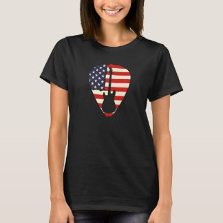 T-shirt Rétro Guitar Musician Bass Guitarist Guitar Player