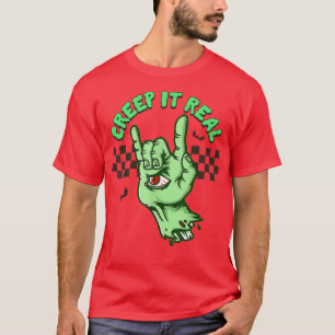 T-shirt Retro Halloween Creep it Real Vintage Hallowe