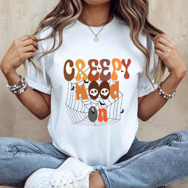 T-shirt Retro Halloween | L'humeur Déplaisante allumée (Créateur téléchargé)