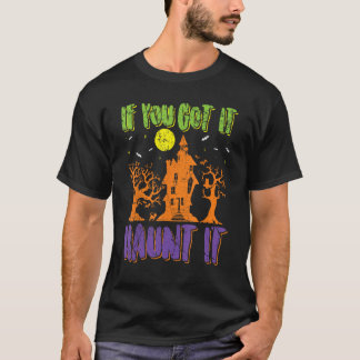 T-shirt Retro Halloween Party - Si Vous L'Avez Hantée