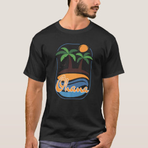 T-shirt Retro Hawaii Ohana Tropical Hawaiian pour hommes e
