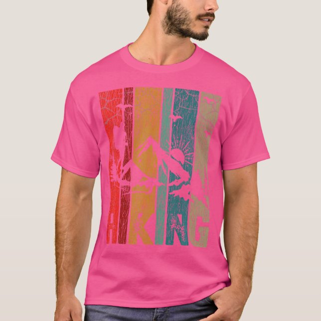 T-shirt Retro Hiker Aventure Lover Camping extérieur Mount (Devant)