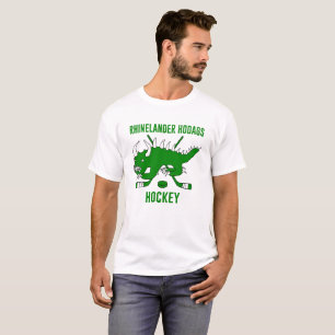 T-shirt Rétro hockey de Hodag - de Rhinelander Hodags