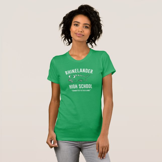 T-shirt Rétro Hodag : Kelly des femmes de lycée de (Devant entier)