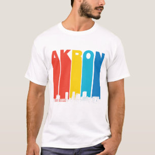 T-shirt Rétro horizon d'Akron Ohio