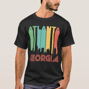 T-shirt Rétro horizon d'Atlanta la Géorgie de style des