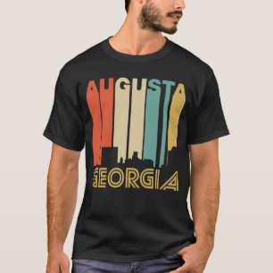T-shirt Rétro horizon d'Augusta la Géorgie de style des