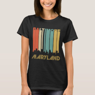 T-shirt Rétro horizon de Baltimore