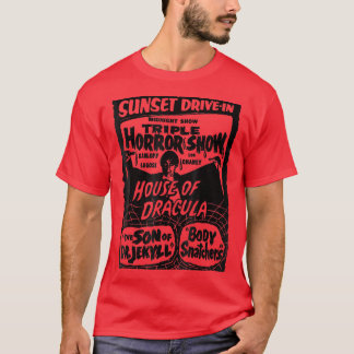 T-shirt Retro Horreur Monster Vampire Vintage Hallowe