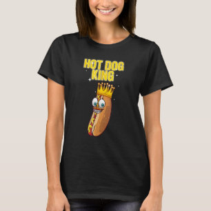 T-shirt Retro Hot Dog King Shirt Hotdog Funny Saucisse Wie