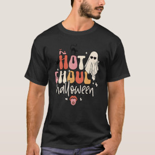 T-shirt Retro Hot Ghoul Halloween Femmes Fille Fantôme Hal