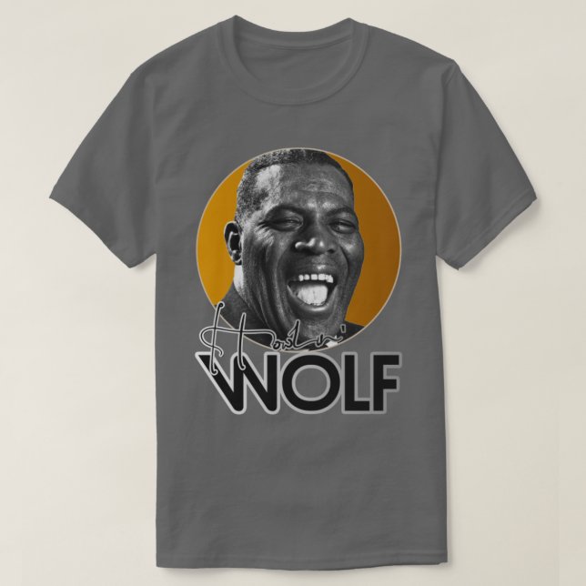 T-shirt Retro Howlin Wolf Gold Tribute (Design devant)