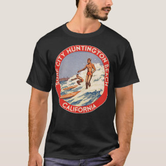 T-shirt Retro Huntington Beach CA les années 70 Surf City 