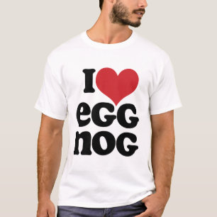 T-shirt Retro I Love Eggnog Tee