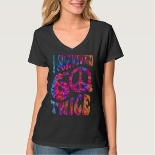 T-shirt Rétro I SURVIVED My SIXTIES TWICE 70th Birthday
