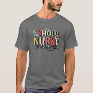 T-shirt Retro Infirmière De L'École Retour À L'École 2022 