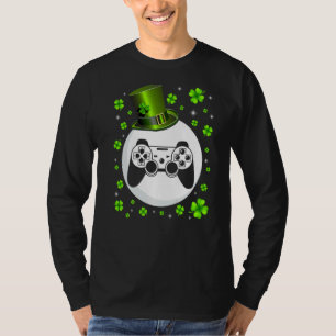 T-shirt Retro Irish Video Game Shamrock Sports St Patrick