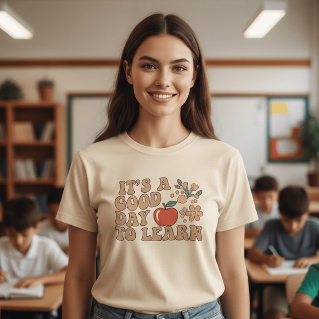 T-shirt Retro It's A Good Day To Learn Teacher  | Groovy A (Créateur téléchargé)