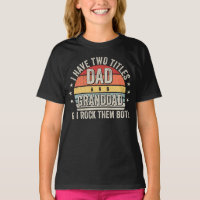 Retro J'ai deux titres Papa et grand-père fille