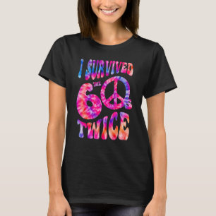 T-shirt Rétro J'AI SURVÉCU À MES SIXTIES DEUX FOIS 70e ann