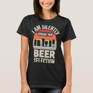 T-shirt Retro Je Juge Silencieusement Votre Sélection De B
