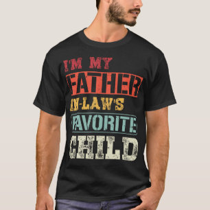 T-shirt Rétro Je Suis L'Enfant Préféré De Mon Beau-Père Fi