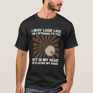T-shirt Retro Je t'écoute, mais dans ma tête je joue