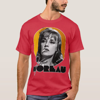 T-shirt Retro Jeanne Moreau Gold Hommage