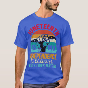 T-shirt Rétro Juneteenth Is My Independence Day Free ish S